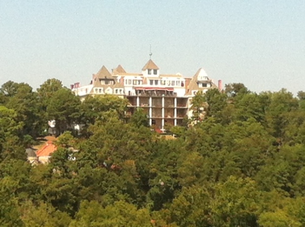 View of the Crescent Hotel from my very first visit to Eureka Springs in 2013